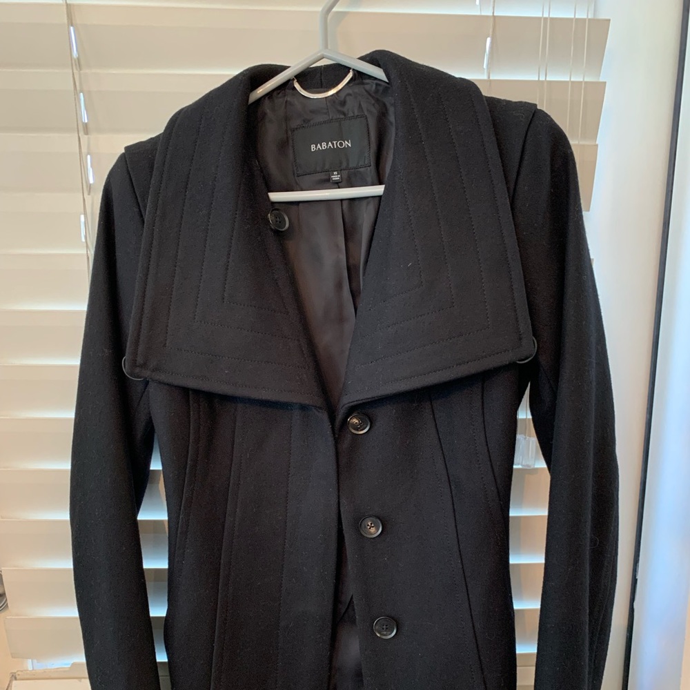 Aritzia Babaton belted pea coat